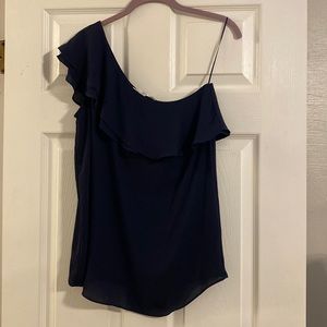 One Shoulder Ruffle Top
